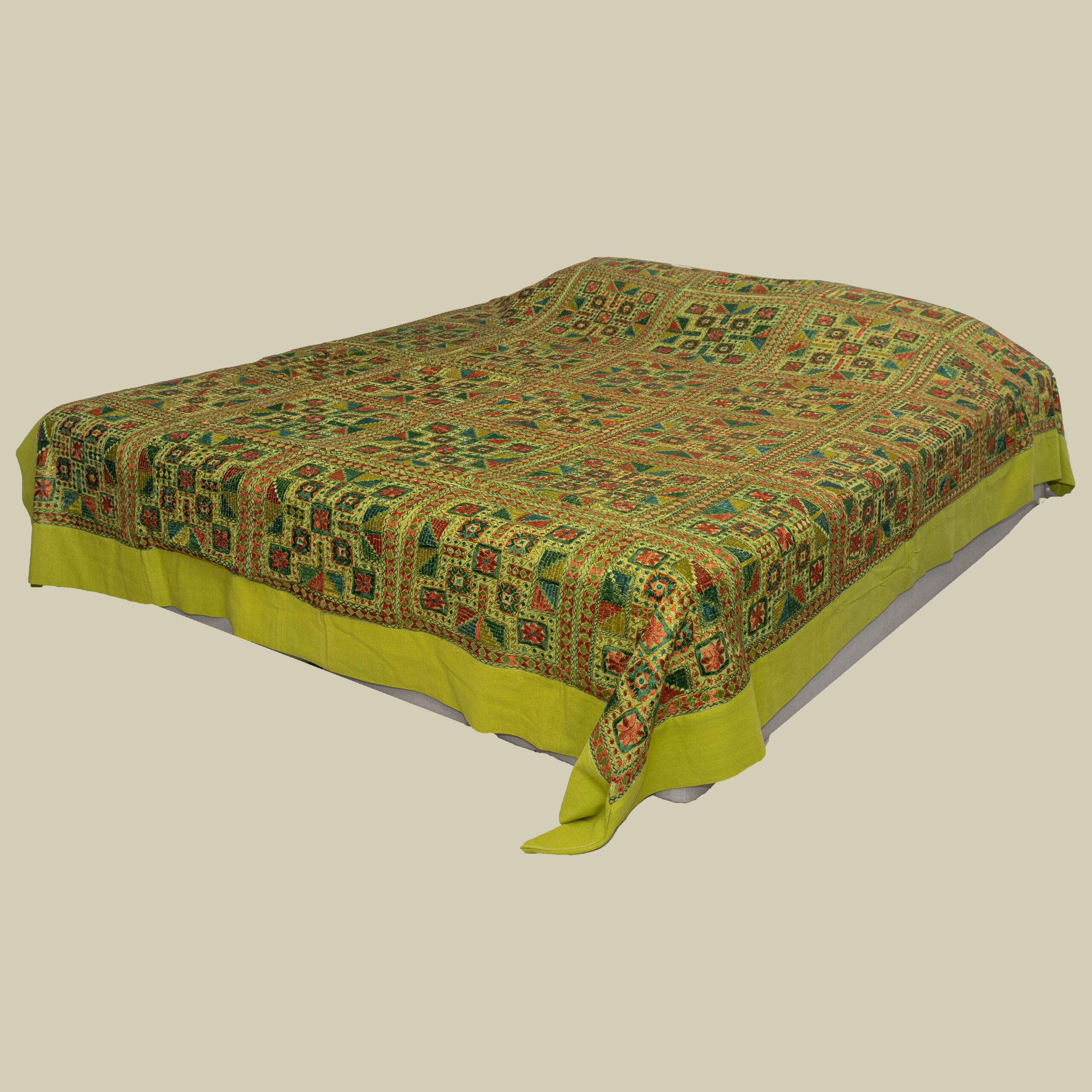 Hand-Embroidered Bedcover 01
