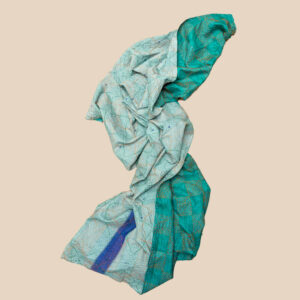 Sari Silk Kantha Shawl 07